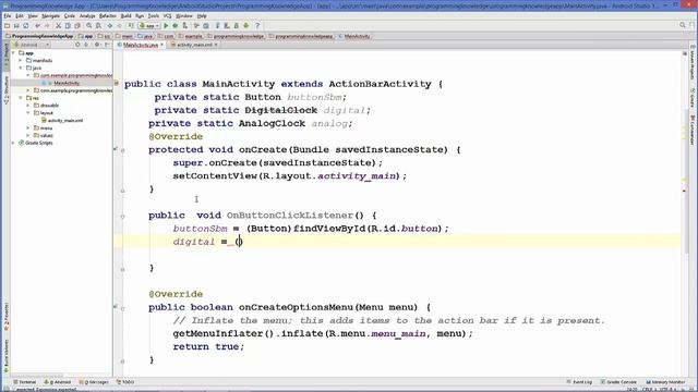 Android Tutorial for Beginners 14 # Android Analogclock And Digitalclock Example смотреть онлайн