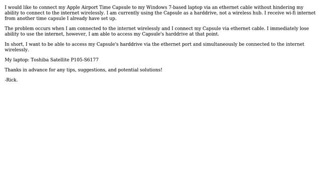 Connect Apple Airport Time Capsule via ethernet cable without disabling wi-fi internet... смотреть онлайн