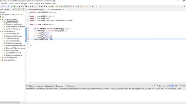 print the values in the list using CompletableFuture RunAsync смотреть онлайн