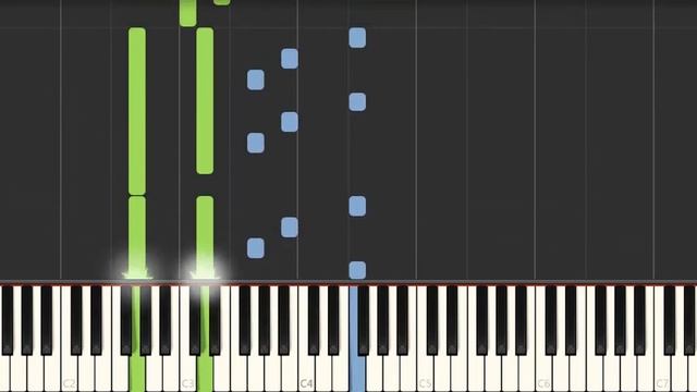 Как играть Прелюдия До мажор. Бах на пианино по фтабам (табулатуре) смотреть онлайн