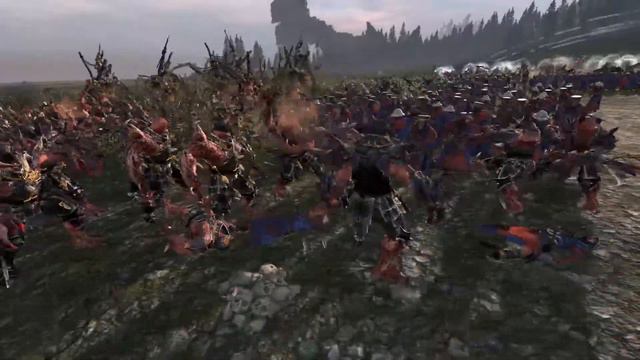 PUNISHING CHAOS RAIDING WARBAND - Epic Warhammer Total War gameplay смотреть онлайн