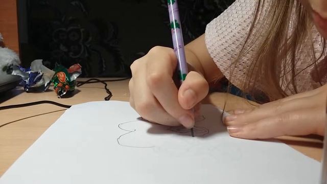 Как я рисую розу с сердцем . смотреть онлайн