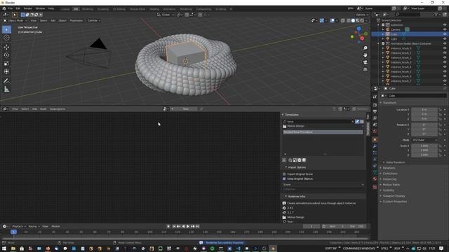 Animation Nodes Templates Addon for Blender - rough sneak peek смотреть онлайн