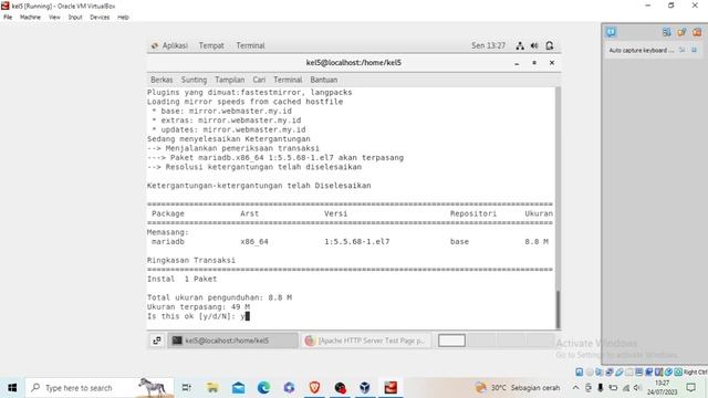 install web server dan mariadb смотреть онлайн