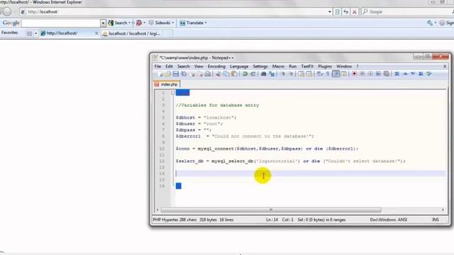 Php with wamp server database connection tutorial смотреть онлайн