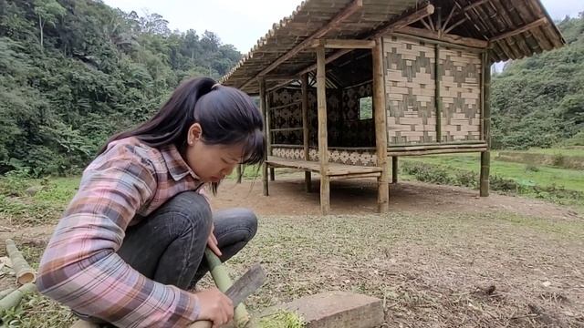 Linh's Life: 7 days Completing the bamboo house | Build a new life смотреть онлайн