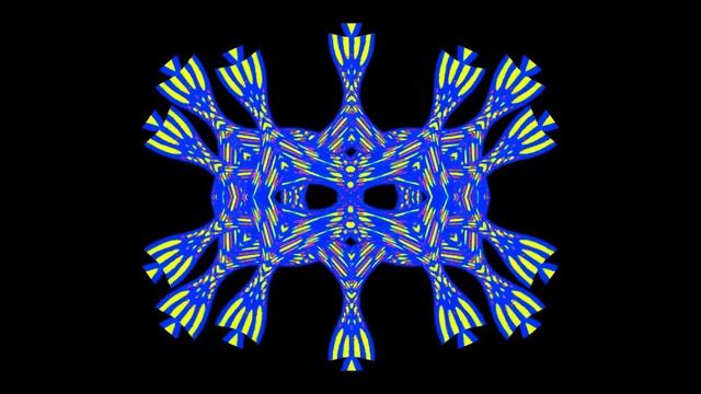 Футаж HD. Фантасмагорическый, абстрактный элемент - 2. На черном фоне смотреть онлайн