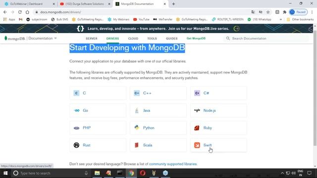 Mongodb tutorials | Mongodb : OverView & Installation | Session -2 | 19-12-2020 | 9:30PM | Durga Si смотреть онлайн