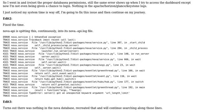 ConnectionError: [Errno 111] Connection refused (Openstack installation through Puppet) смотреть онлайн