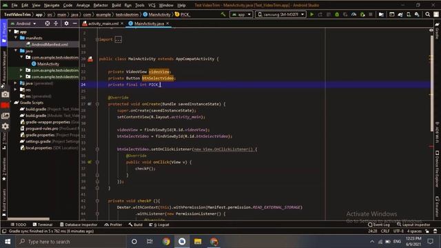 How to trim videos || IN [ANDROID STUDIO] смотреть онлайн