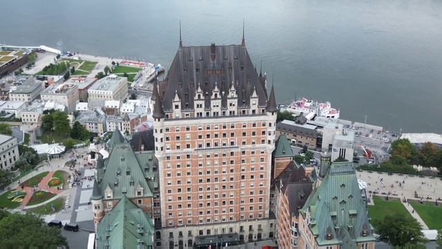 chateau frontenac (Quebec) avec un drone dji mini 3 pro смотреть онлайн