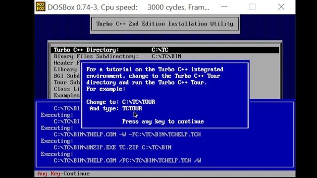 Установка Turbo C/C++ на DOSBox смотреть онлайн