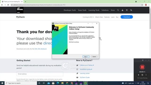 How to Download Pycharm 2021.2.2 on Windows 10 смотреть онлайн