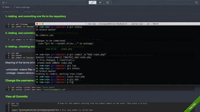 Installing Git: Creating a new repo: Adding Files and Committing Changes смотреть онлайн