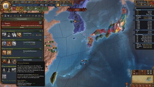Штрафы за Расширение в v1.30 DLC Emperor - Europa Universalis IV смотреть онлайн
