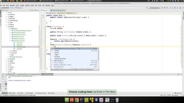 Урок Java 289: Patterns 22: Momento смотреть онлайн
