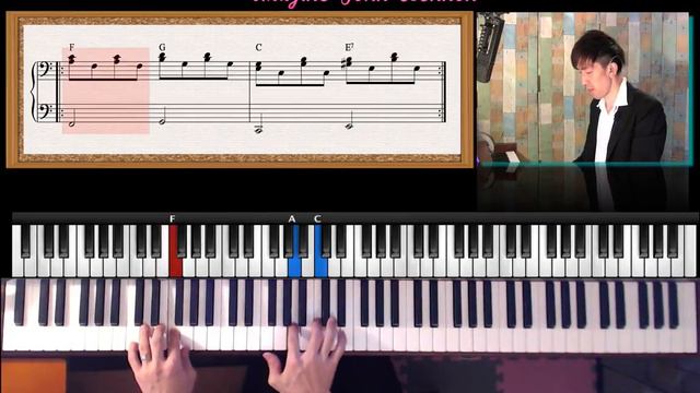 ピアノレッスン【Imagine サビ】ピアノ弾き語り смотреть онлайн