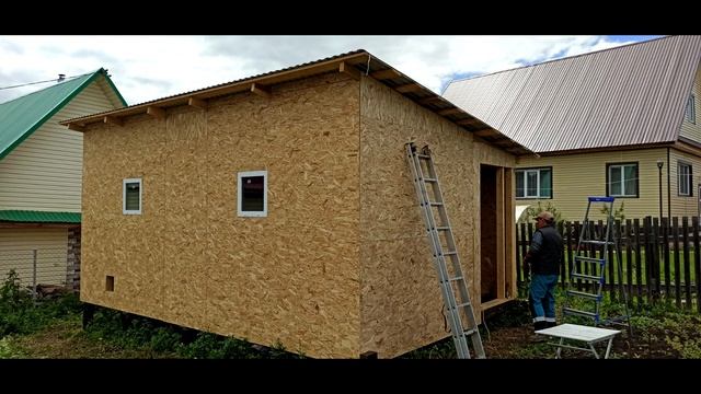 Каркасный курятник(птичник) 6*4 на свайном фундаменте своими руками Do-it-yourself frame chicken смотреть онлайн