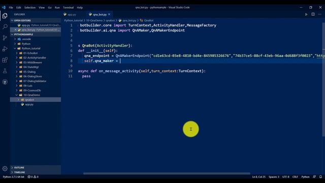12 - Implement QnA maker in Bot - Python смотреть онлайн