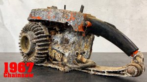 1967 STIHL Восстановление бензопилы _ Полное восстановление гнилой бензопилы 4К - 1ЖЖ