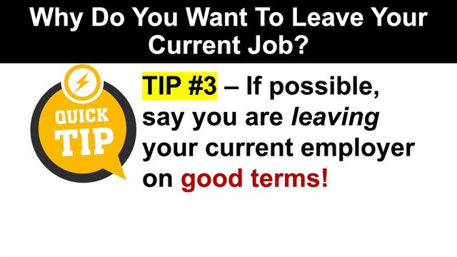 WHY DO YOU WANT TO LEAVE YOUR CURRENT JOB? Interview Question and Sample Answer! смотреть онлайн