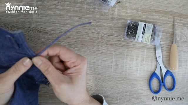 DIY Barbie Clothes : Wide Leg High Waist Jeans & Fluffy Crop Top | nynnie me смотреть онлайн