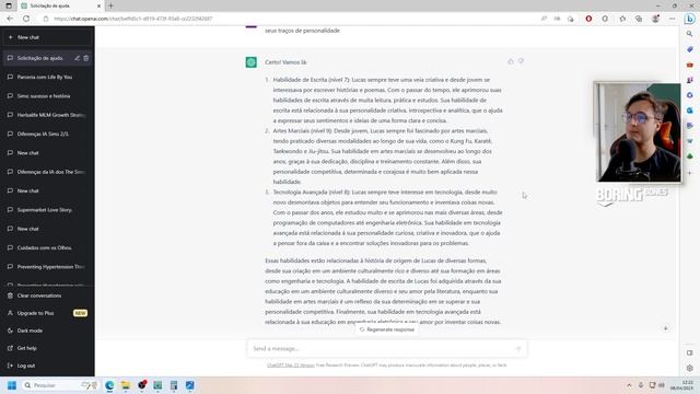USAMOS O CHAT GPT PRA CRIAR UM SIM E OLHA O RESULTADO! смотреть онлайн