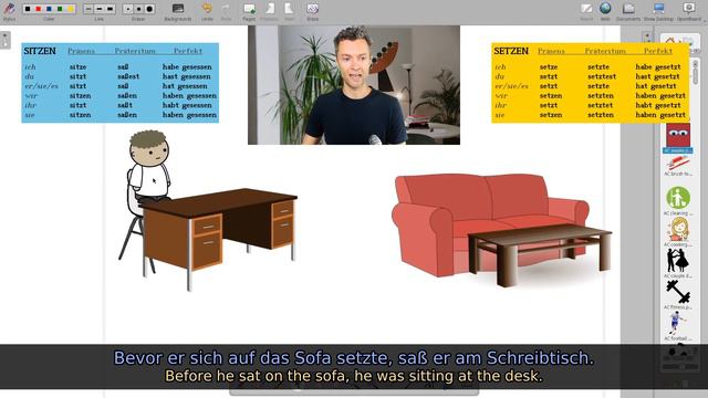 German Practice Lesson: Sit, Lie, Stand смотреть онлайн