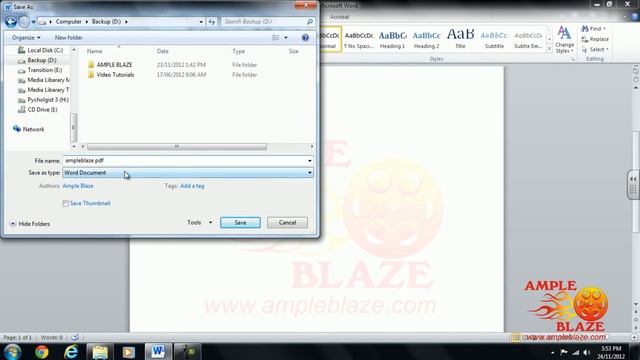 How to Save Microsoft Word Doc 2010 to PDF Format смотреть онлайн