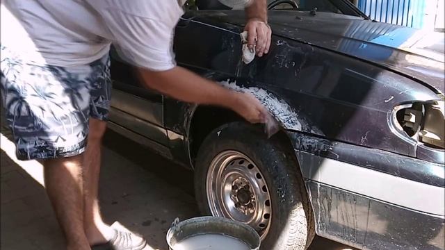 ваз 2115 цунами часть 4 ПОДГОТОВКА И ГРУНТОВАНИЕ ПРАВОЙ СТОРОНЫ. смотреть онлайн