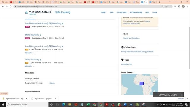 3.1 Download of Administrative Maps from the World Bank Data Catalogue смотреть онлайн