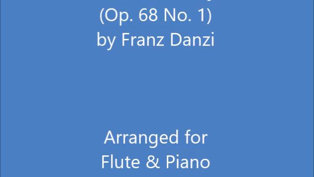 Quintet in A Major (Op. 68 No. 1) for Flute & Piano смотреть онлайн