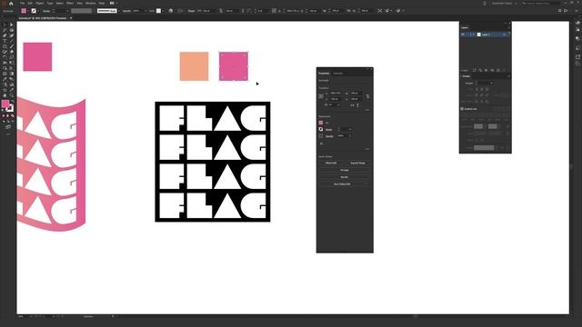 How to Create a Flag Effect with Text in Adobe Illustrator Tutorial смотреть онлайн