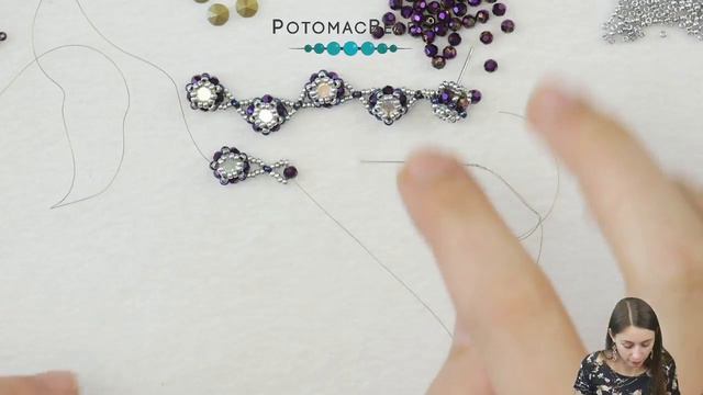 Clematis Earrings - DIY Jewelry Making Tutorial By PotomacBeads