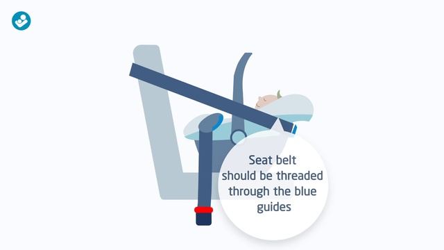 Maxi-Cosi | How to install a baby car seat with the seat belt смотреть онлайн