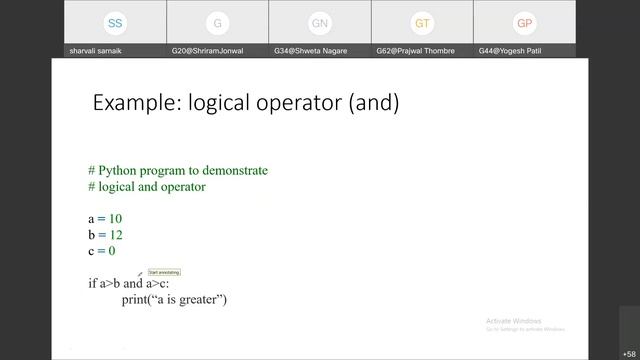 Python Programming Session-5 Operators смотреть онлайн