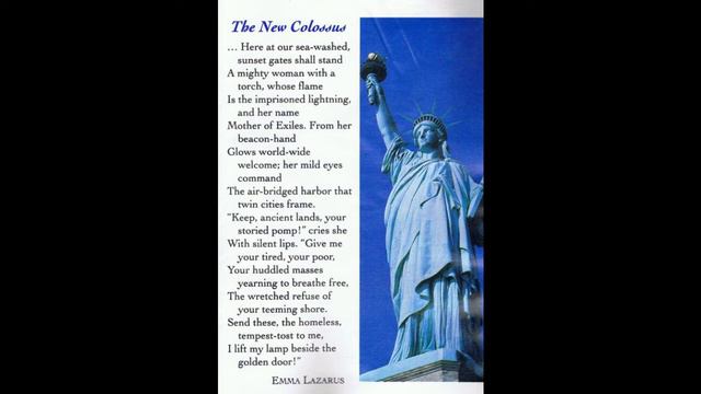 The New Colossus By Emma Lazarus