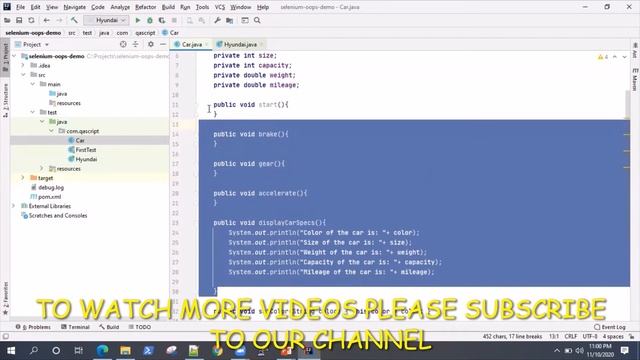 Java OOPS Concepts in Selenium - What is Object Oriented Programming? смотреть онлайн