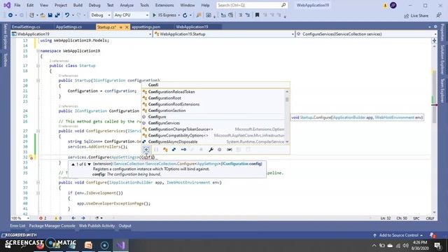 ASP.NET Core 3.1 + Read AppSettings json file - Part 1 смотреть онлайн