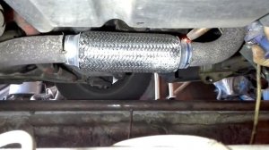 Замена гофры глушителя за 10 минут