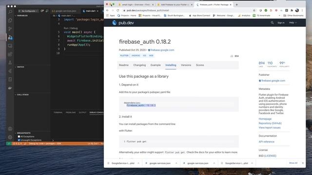 Flutter Firebase Authentication - Email and Password смотреть онлайн