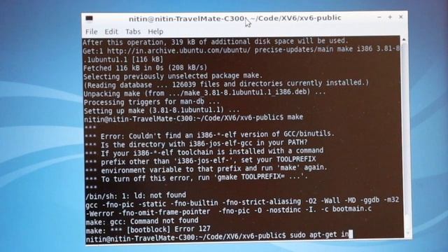 How to compile xv6 on Linux смотреть онлайн