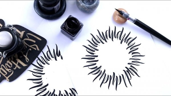 Каллиграфия кистью: разминка, упражнения, урок для начинающих