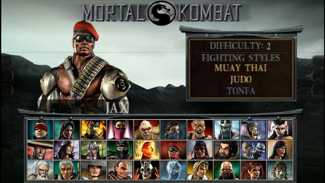Mortal Kombat Unchained:экран выбора персонажей смотреть онлайн