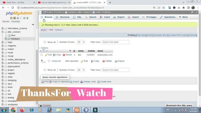 jdbc mysql delete record using scanner class | jdbc mysql delete example | jdbc in java смотреть онлайн