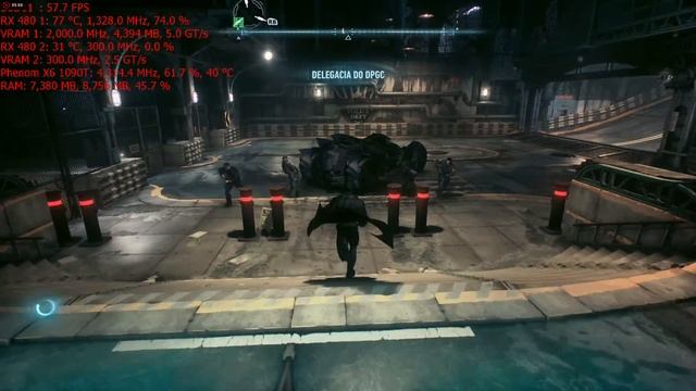 Batman Arkhan Knight max settings 1440p - RX 480 Phenom X6 OC смотреть онлайн