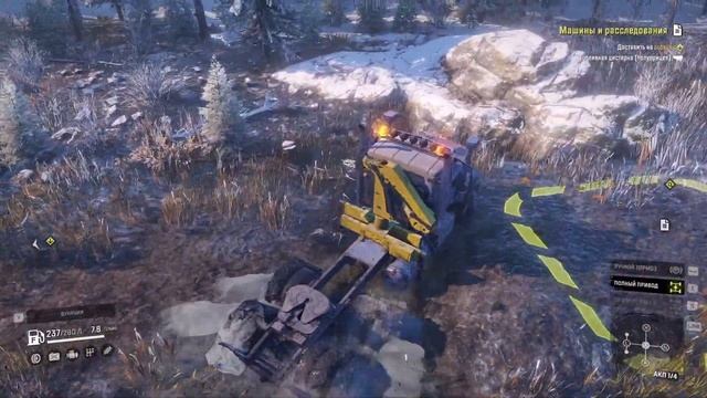 SnowRunner.Аляска.Белая долина.Машина и расследования смотреть онлайн