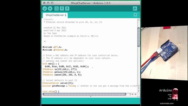 Using the Arduino Ethernet shield, Part 1 of 2 смотреть онлайн