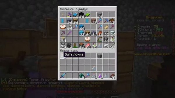 Играю на анрхии cheat-mine