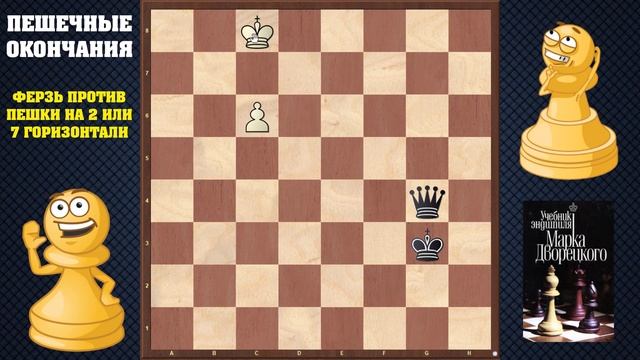 Шахматы. Учебник эндшпиля №10. Пешечные окончания. Ферзь против пешки смотреть онлайн